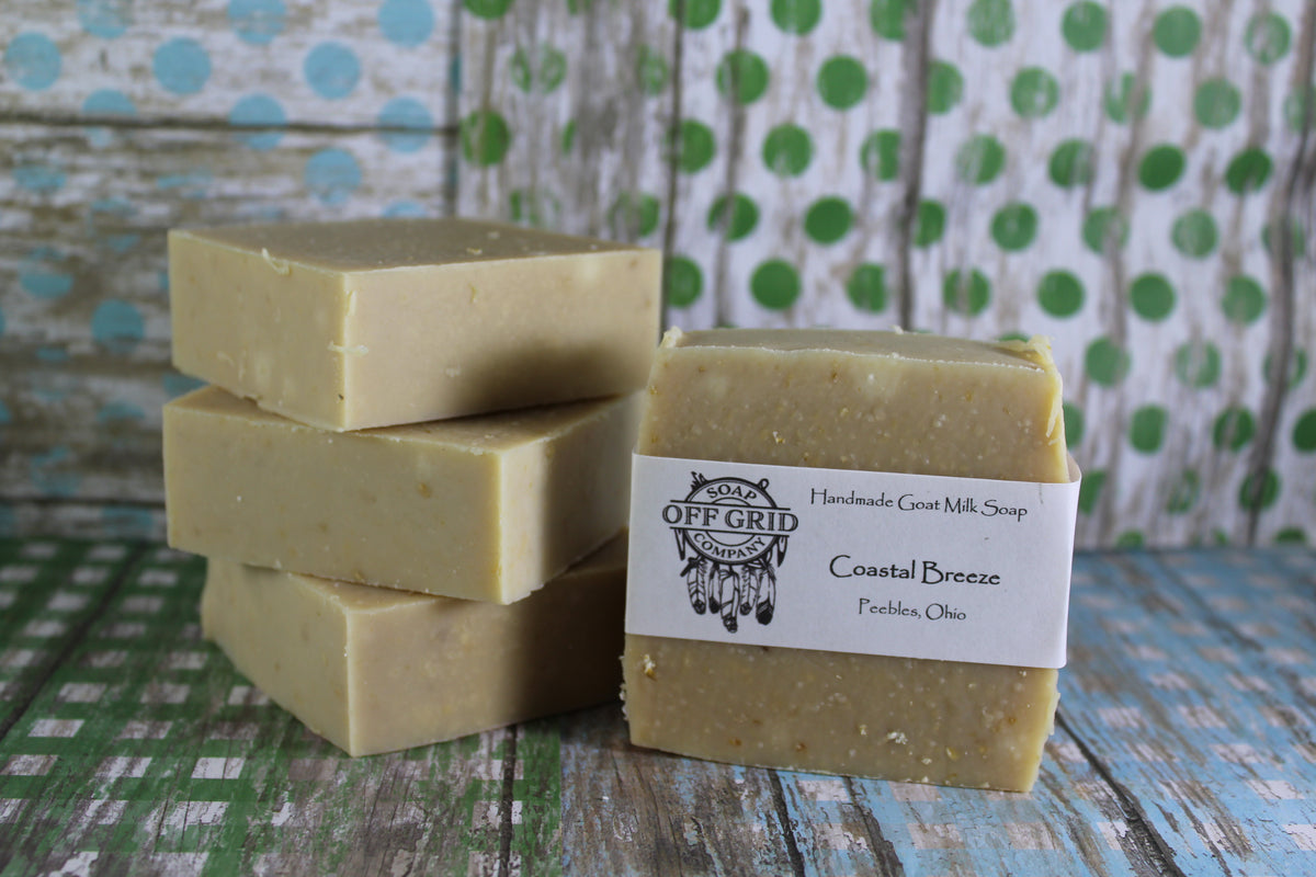 Coastal Breeze Goat Milk Soap Off Grid Soap Company